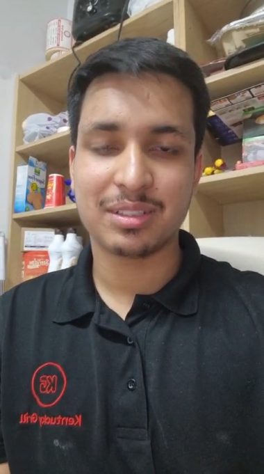 Kentucky Grill client sharing their video review